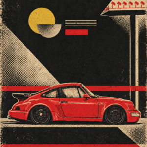 ELDERS VIBES x PORSCHE ART POSTER